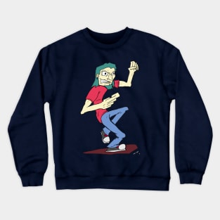 Teal Hair Crewneck Sweatshirt